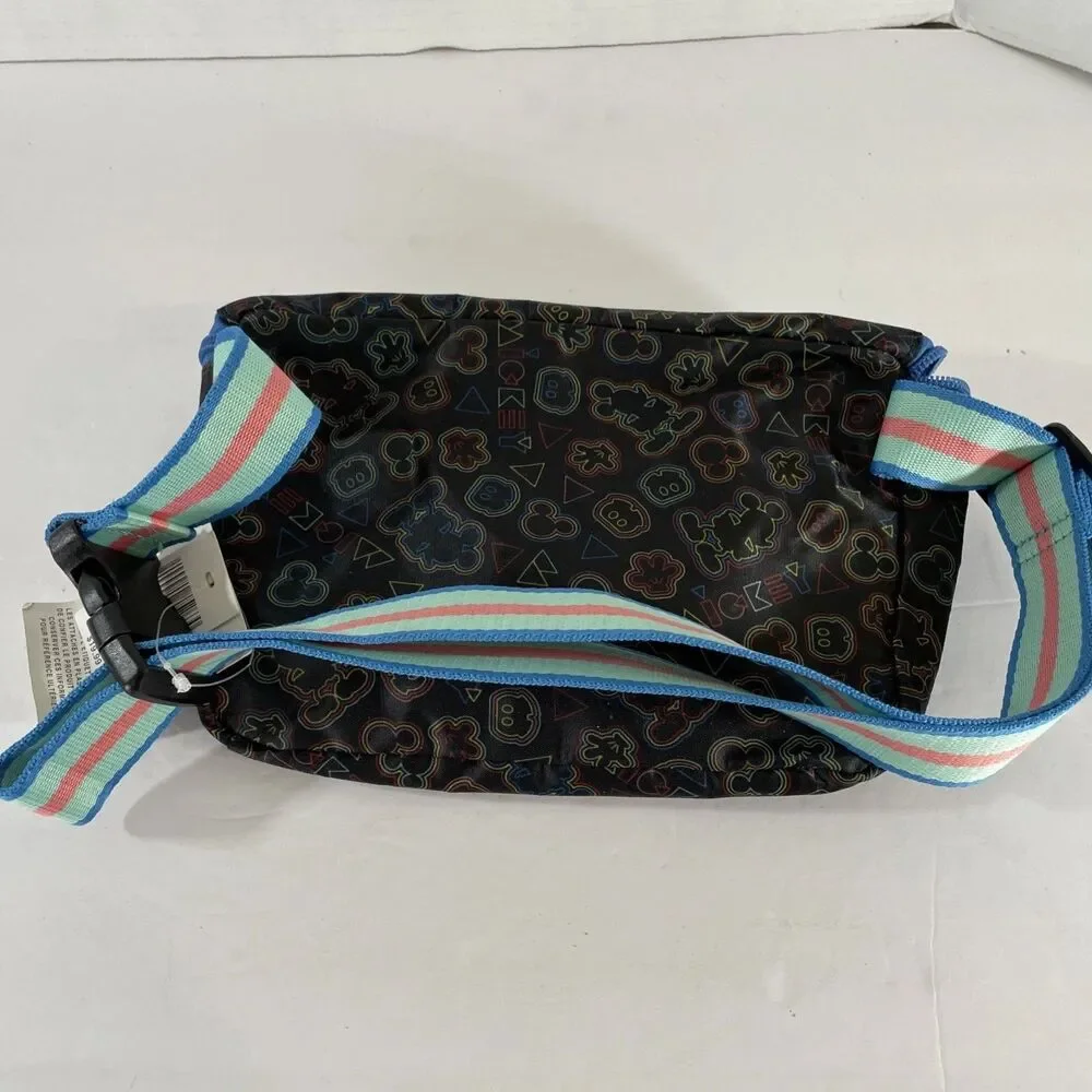 Vintage Disney Parks Mickey Mouse Fanny Pack Waist Bag Embroidered 90s RARE